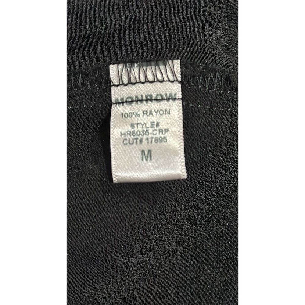 Monrow Revolve Crepe Black Long Sleeve Jumpsuit Size Medium - NWT - Picture 8 of 8